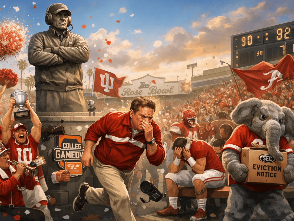 Alabama Booted from SEC After Indiana Beatdown Prompts Emergency Statue, Nick Saban Evacuation