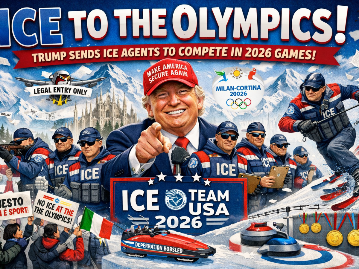 Breaking: Trump Announces ‘Most Secure Olympics Ever’ by Replacing Team USA with ICE Agents