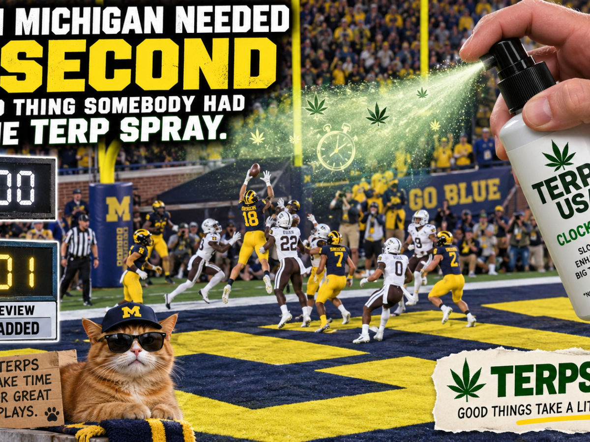 Terps USA Sprays Michigan Clock, Adds One Second, Saves Wolverines From Western Michigan
